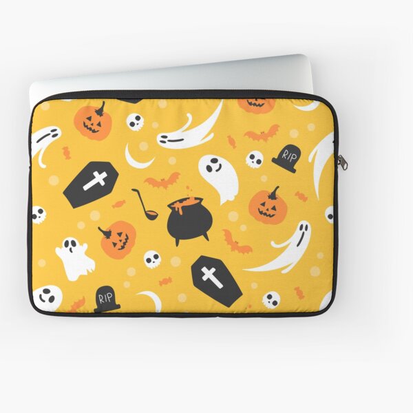 Item preview, Halloween Cute Ghost cats Spooky Seamless Pattern Ghosties designed and sold by bylox.