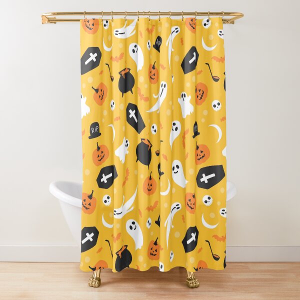 Item preview, Halloween Cute Ghost cats Spooky Seamless Pattern Ghosties designed and sold by bylox.
