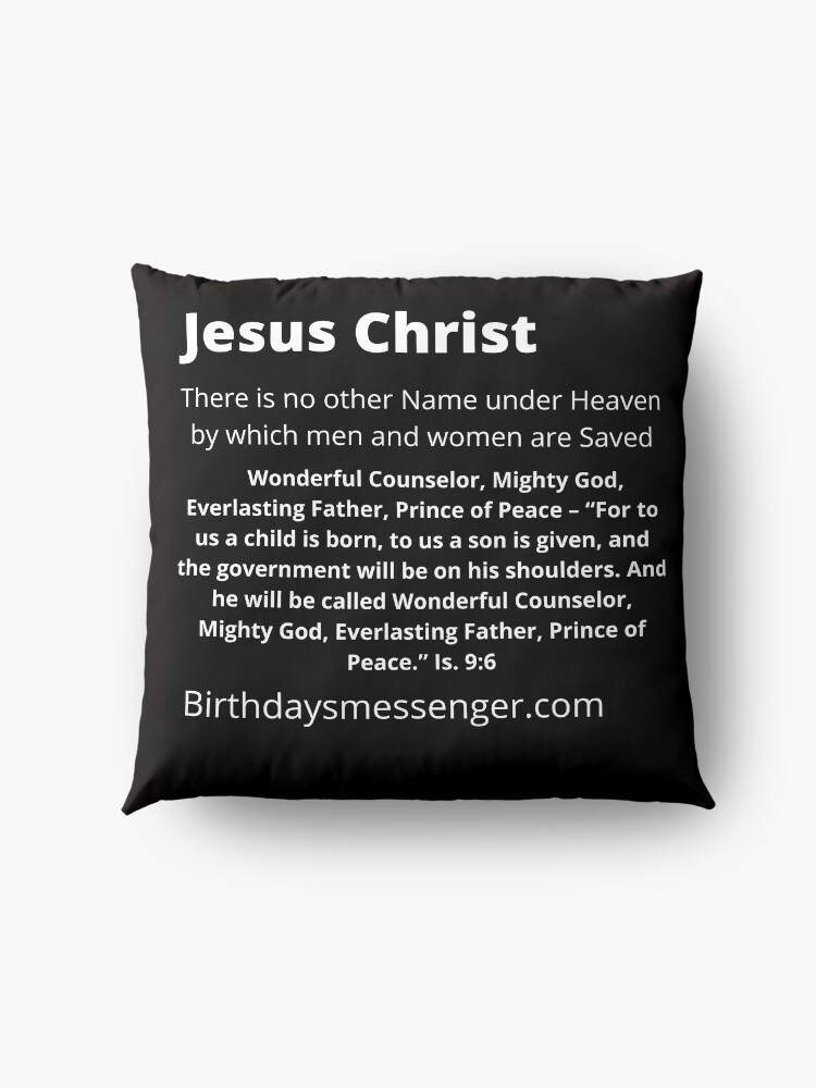Alternate view of Jesus Christ Floor Pillow