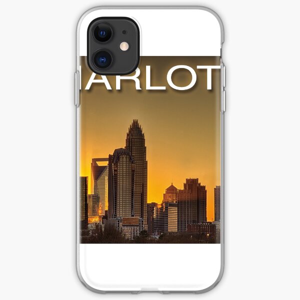 charlotte nc skyline iPhone Soft Case