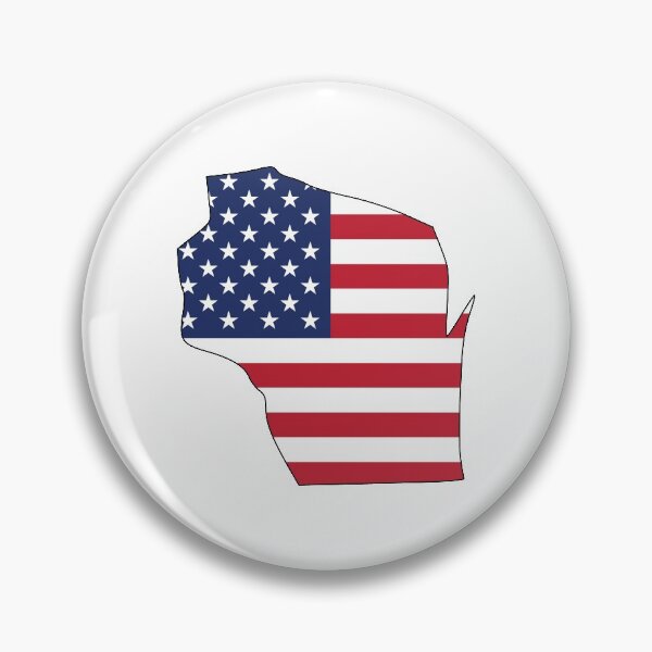 Item preview, American Flag Wisconsin designed and sold by OlivDesignsCo.