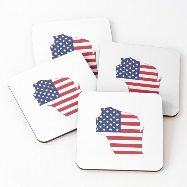 Item preview, American Flag Wisconsin designed and sold by OlivDesignsCo.