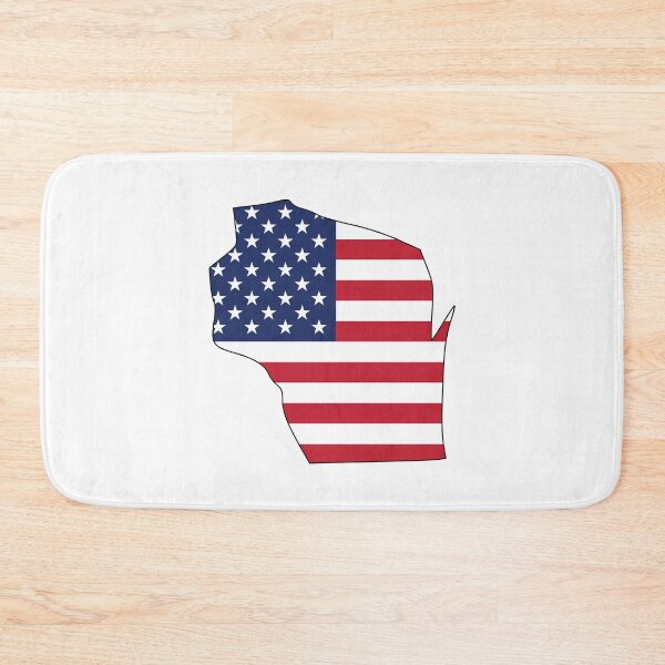 Item preview, American Flag Wisconsin designed and sold by OlivDesignsCo.