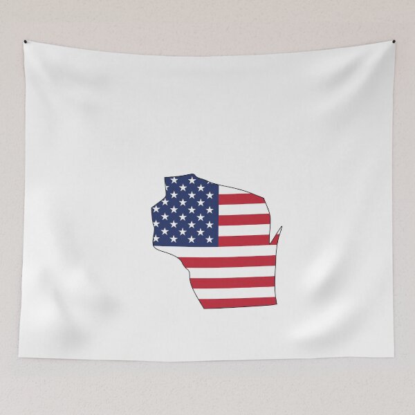 Item preview, American Flag Wisconsin designed and sold by OlivDesignsCo.
