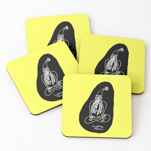 Item preview, Laughing Heart in Black Dot Humorous Buddha Icon by Ungomario designed and sold by ungomario.