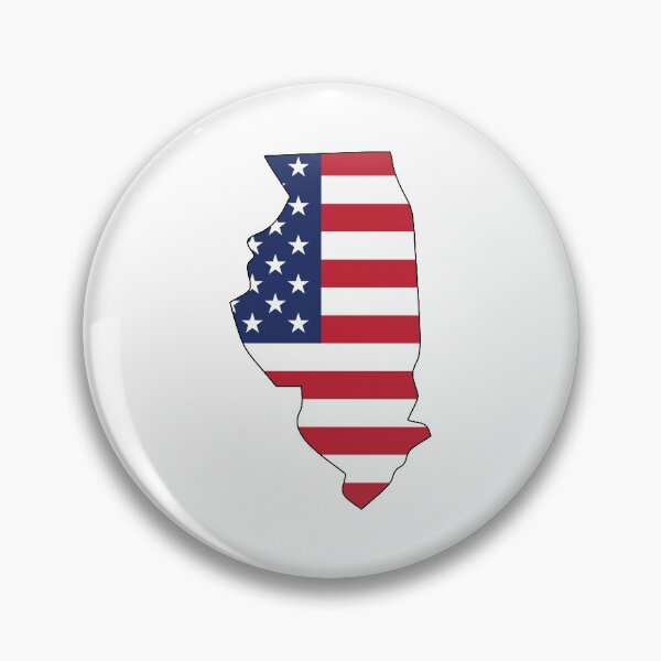 Item preview, American Flag Illinois designed and sold by OlivDesignsCo.