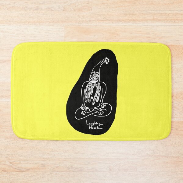Item preview, Laughing Heart in Black Dot Humorous Buddha Icon by Ungomario designed and sold by ungomario.