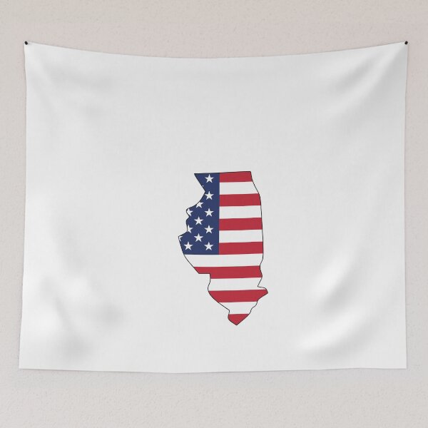 Item preview, American Flag Illinois designed and sold by OlivDesignsCo.