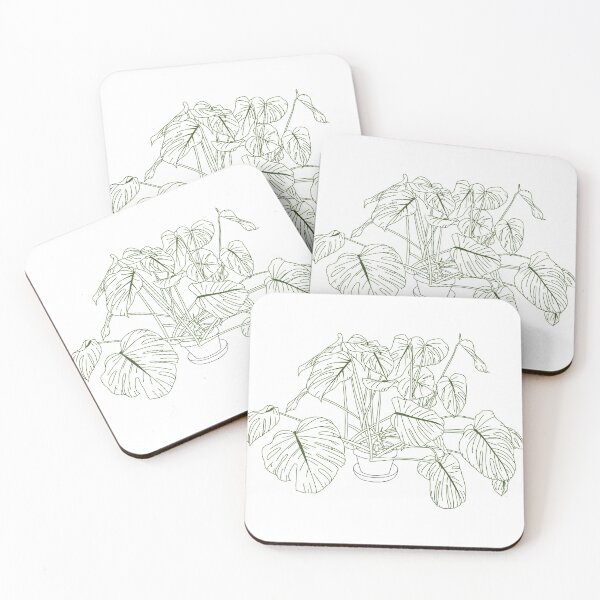Item preview, Monstera Houseplant Simple Minimal Lineart  designed and sold by nchien.
