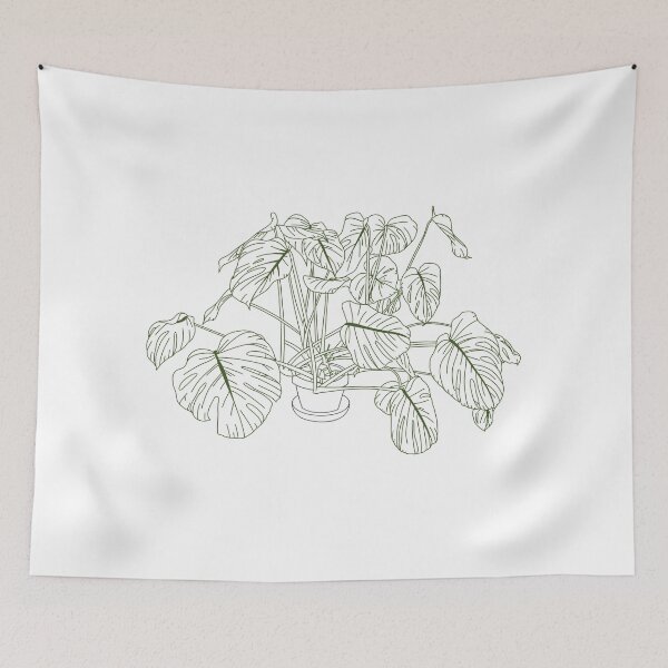 Item preview, Monstera Houseplant Simple Minimal Lineart  designed and sold by nchien.