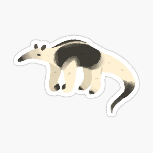 Tamandua cartoon illustration Sticker for Sale by Misscartoon