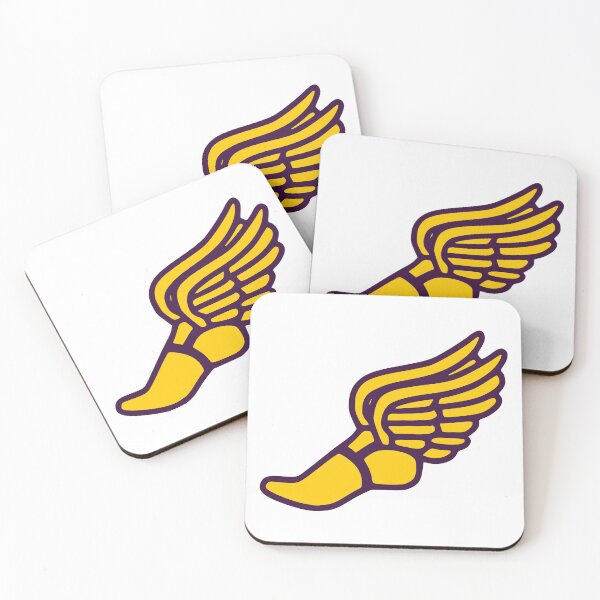 Item preview, Purple and Yellow Winged Foot designed and sold by MackAndCo.