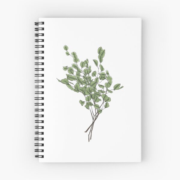 Item preview, Eucalyptus Watercolor Simple Minimalistic Lineart  designed and sold by nchien.