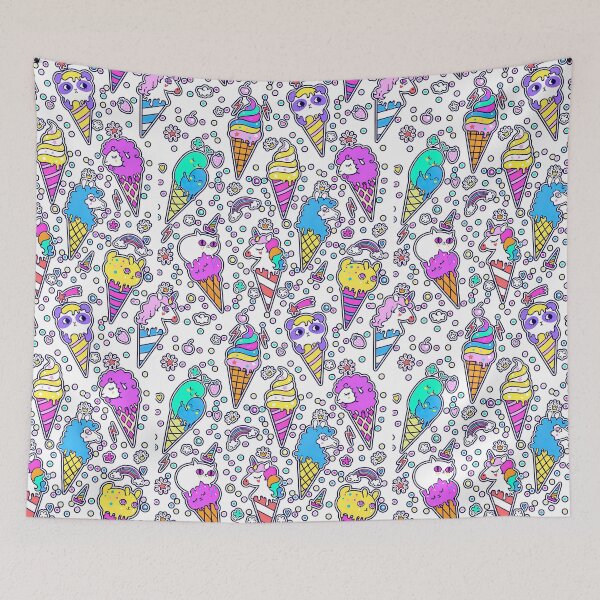 Item preview, Colorful Ice cream seamless pattern, Ice Cream Pattern designed and sold by graphic-genie.