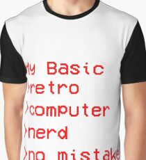 Retro Computer Nerd Graphic T-Shirt