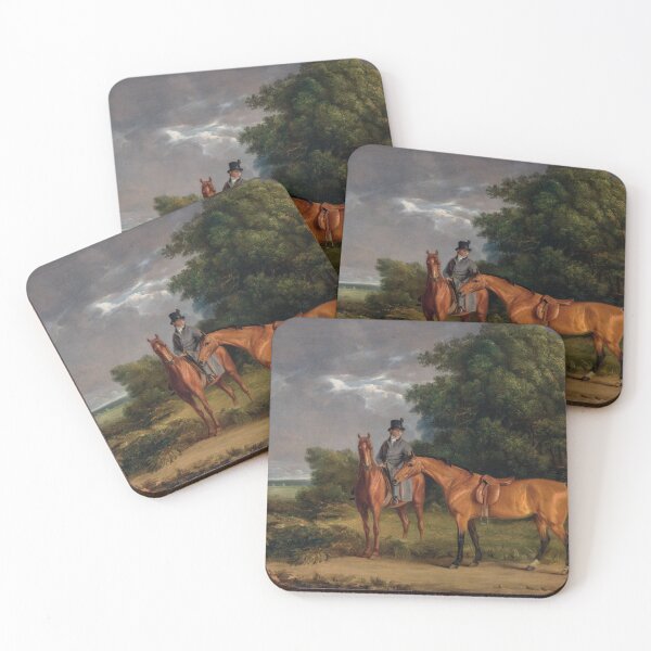 Item preview, A Groom Mounted on a Chestnut Hunter designed and sold by Art & Painting.