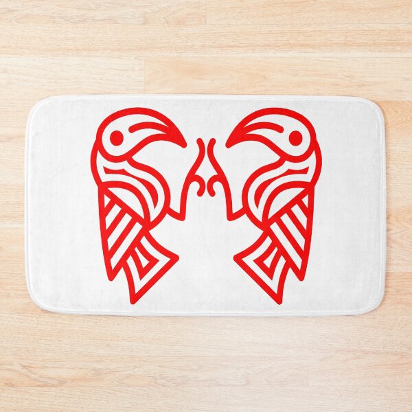Item preview, Germanic Ravens Red Lines designed and sold by Odinist.