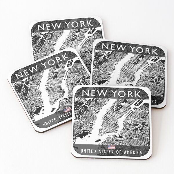 Item preview, NEW YORK MAP USA designed and sold by hatimelhag.
