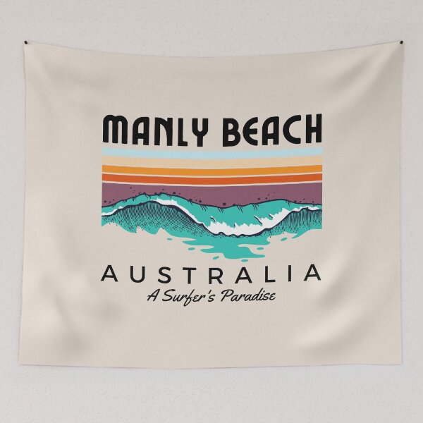 Item preview, Manly Beach Australia A Surfer's Paradise designed and sold by cafeteeria.