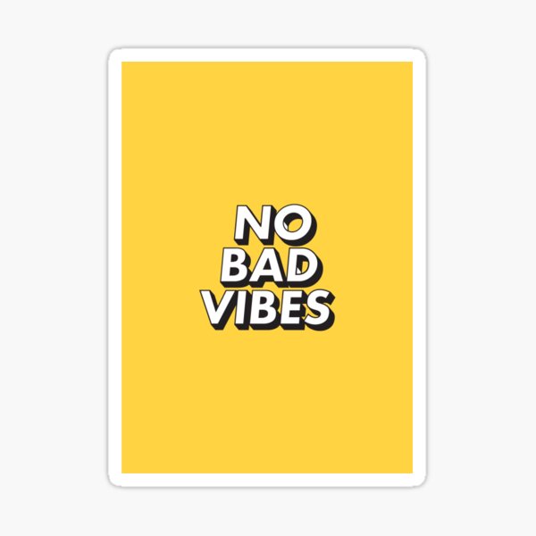 PK009 Bad Vibes 3 Pc. Sticker Pack / Funny Stickers for Anger or