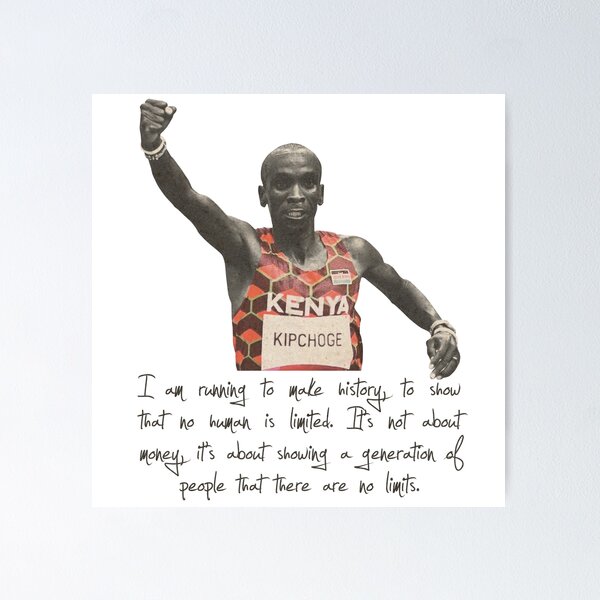 Item preview, Eliud Kipchoge No Limits designed and sold by MackAndCo.