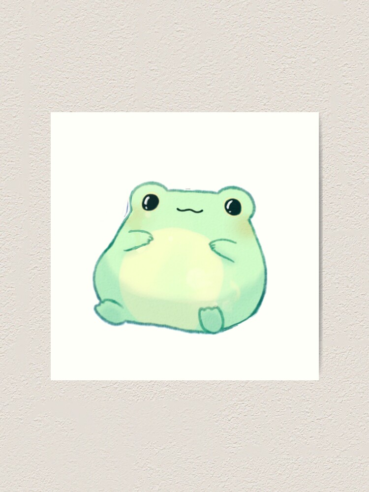 Cute Kawaii Frog Poster for Sale by kevsdesigns