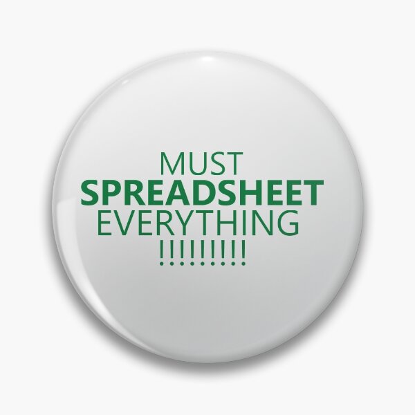 Item preview, Must spreadsheet everything! designed and sold by eylemonii.