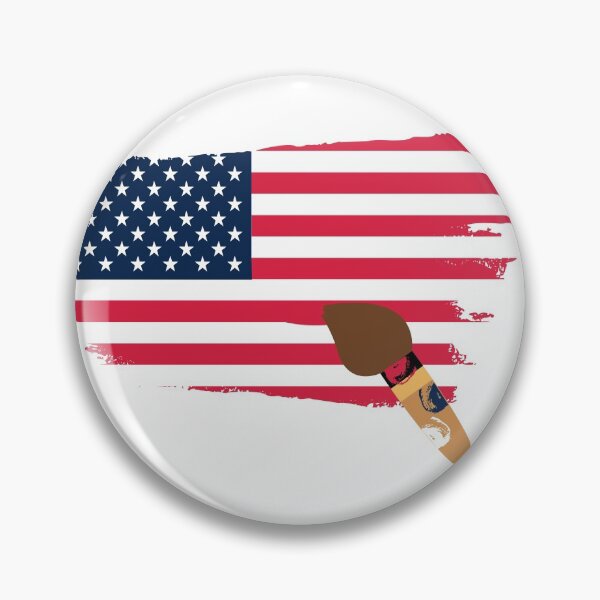 Item preview,  American Flag Water Color Painting with Painting brush designed and sold by SheetalMourya.