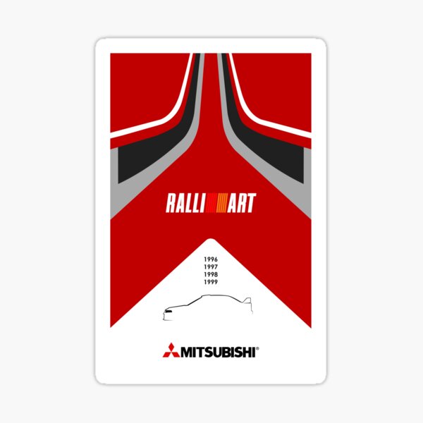 Sticker Ralliart Redbubble