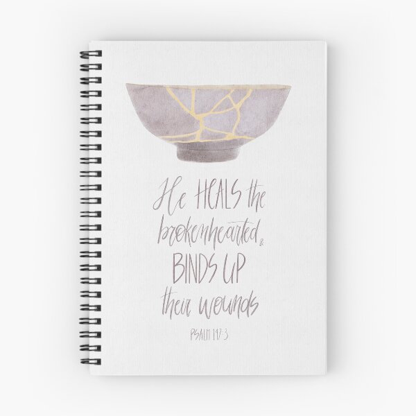 Item preview, He heals the brokenhearted and binds up their wounds - Psalm 147:3 designed and sold by cinw.