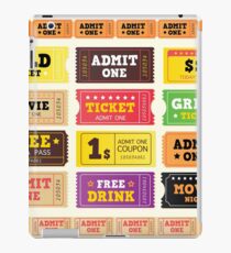 Vector Illustration. Vintage cinema tickets. BIG COLLECTION iPad Case/Skin