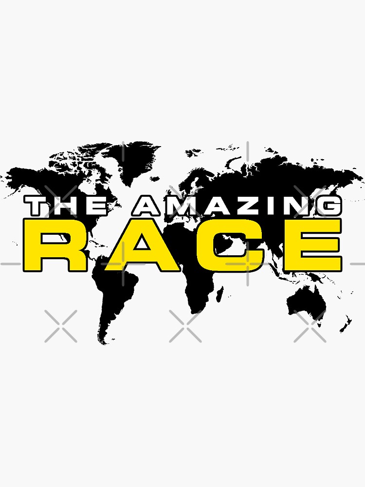 "The Amazing Race" Sticker for Sale by Evagoo Redbubble