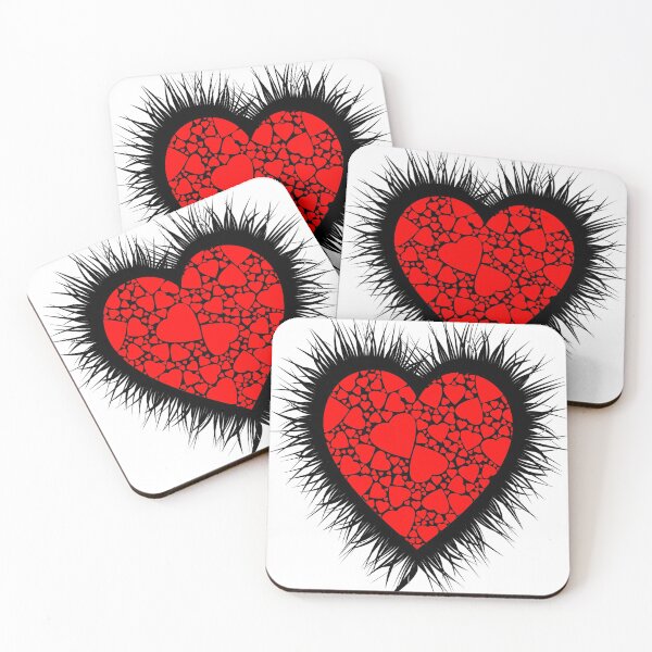 Item preview, HEARTS WITHIN HEART WITH LASHES designed and sold by DomGDesign.