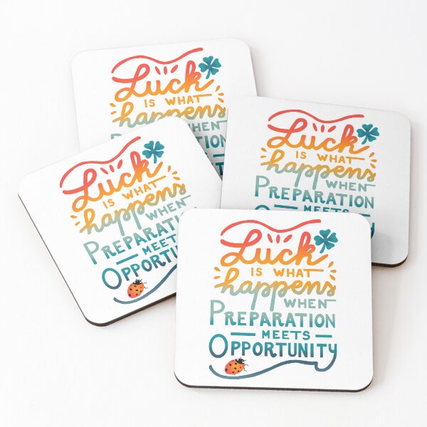 Item preview, Motivational Seneca quote - luck designed and sold by Patrick Gervacio.
