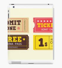 Vintage cinema tickets. On movie or to Theatre? Use my tickets iPad Case/Skin