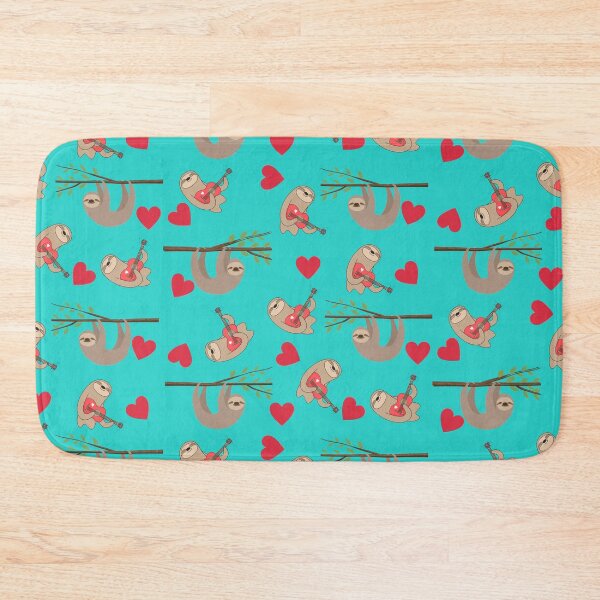 Item preview, Sloths with Ukuleles and Hearts designed and sold by Taleahsdesigns.