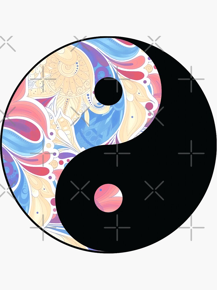 "Paisley Yin Yang" Sticker for Sale by csachs Redbubble