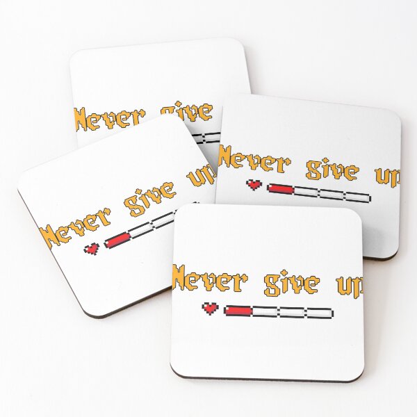 Item preview, Never give up designed and sold by GoodOnDemand.