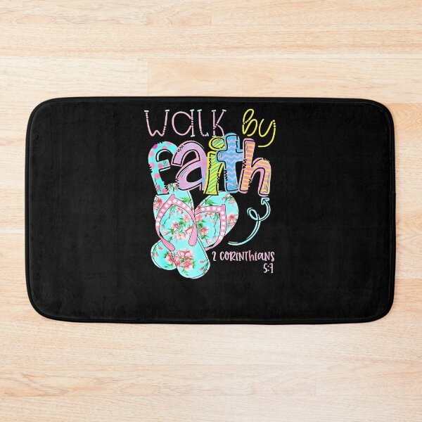 Item preview, Walk by Faith Flip Flops Tshirt 2 Corinthians 57 Christian designed and sold by ARMSTRONGKAY.