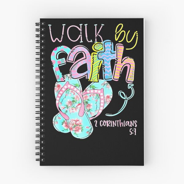 Item preview, Walk by Faith Flip Flops Tshirt 2 Corinthians 57 Christian designed and sold by ARMSTRONGKAY.