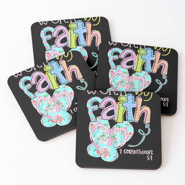Item preview, Walk by Faith Flip Flops Tshirt 2 Corinthians 57 Christian designed and sold by ARMSTRONGKAY.