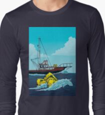 Kiefer: Die Orca-Illustration Langarmshirt