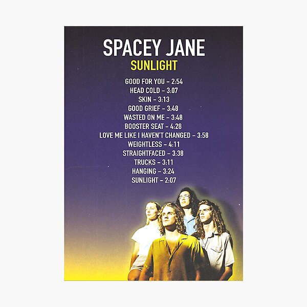 Spacey Jane Sunlight Album Photographic Print