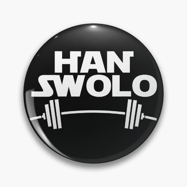 Item preview, Han Swolo Gym Weightlifting Funny designed and sold by ZacharyMarcus.
