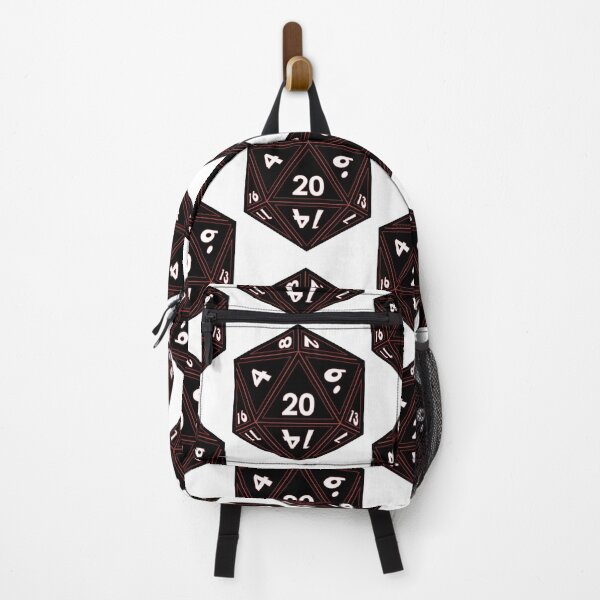 Item preview, D20 Gaming Dice, Black, Red Trim designed and sold by TeesMi.
