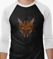 Fuchs Gesicht Baseballshirt mit 3/4-Arm