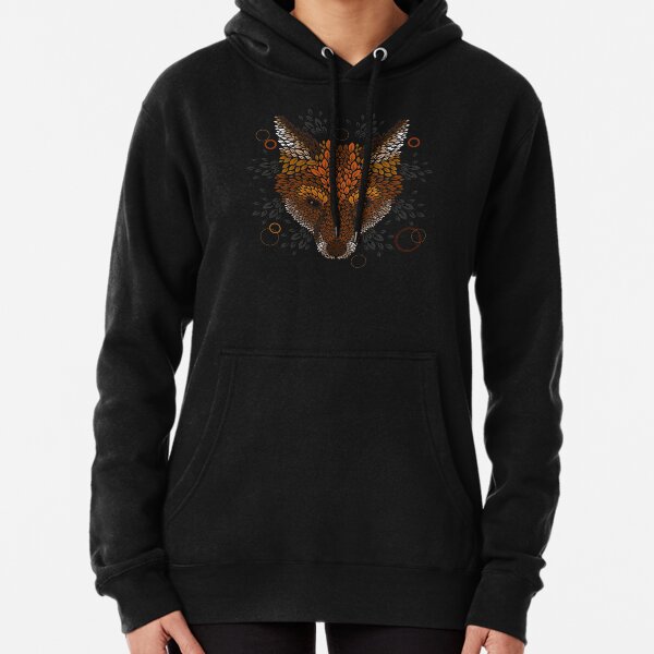 Fox Face Pullover Hoodie