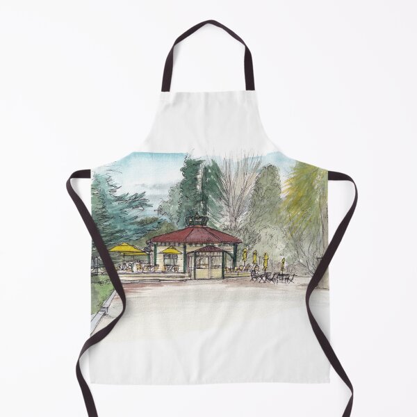 Item preview, Bathhouse Café - Queenstown Watercolour designed and sold by Tom Napper Design.