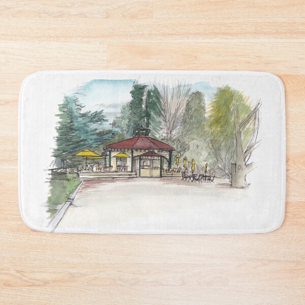 Item preview, Bathhouse Café - Queenstown Watercolour designed and sold by Tom Napper Design.