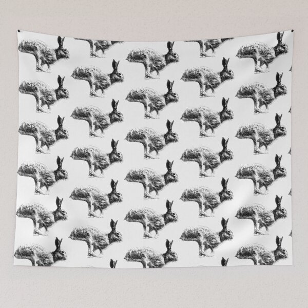 Item preview, Fleeing brown hare - drawing designed and sold by Ingo Gerlach.